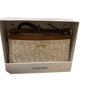 Calvin Klein Beige and Brown women's bag